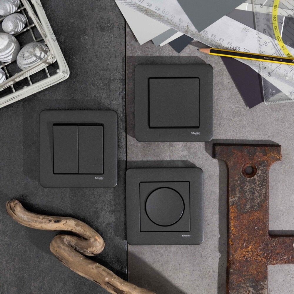 Kytkin Schneider Electric Exxact Vaihto 6 Antrasiitti