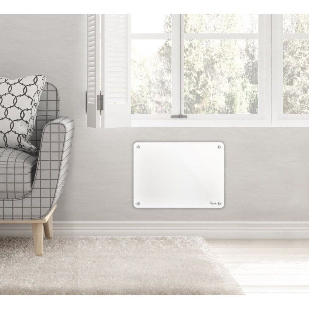 Lasilämmitin Termo ECO 400 W valkoinen 48 x 4,9 x 35 cm