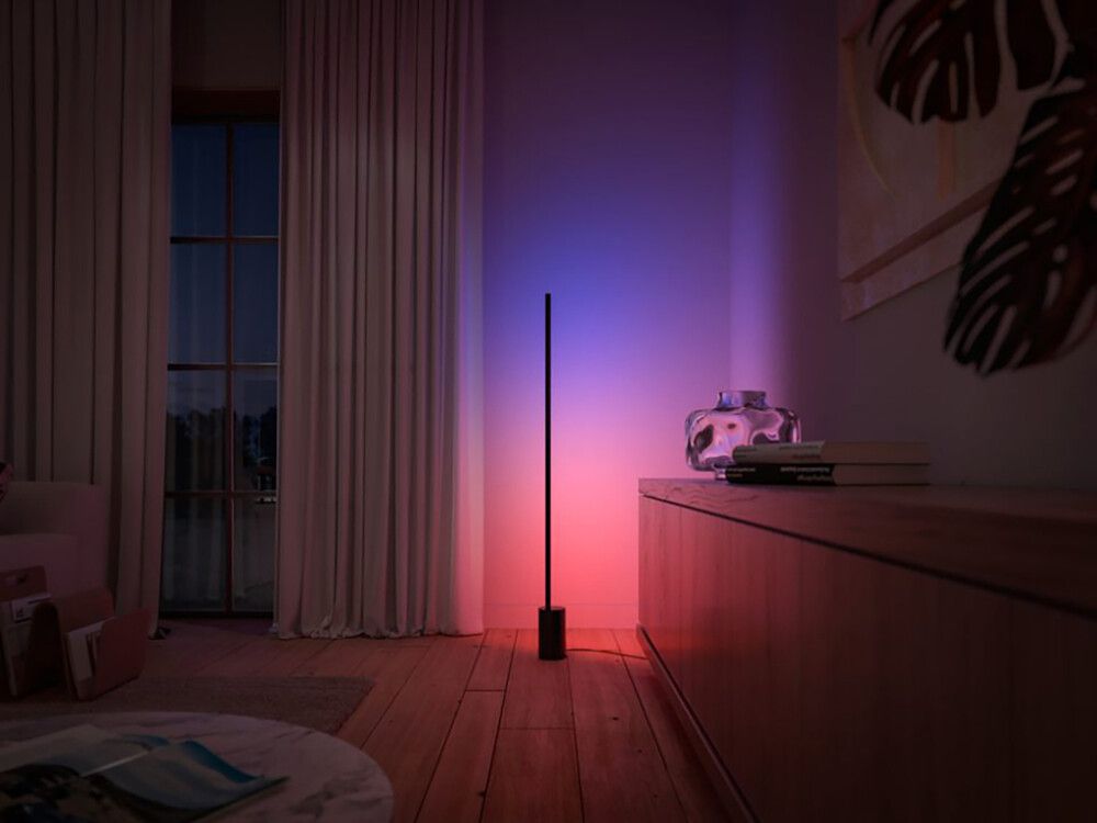 Lattiavalaisin Philips Hue Gradient Signe Musta 146 x 11 cm