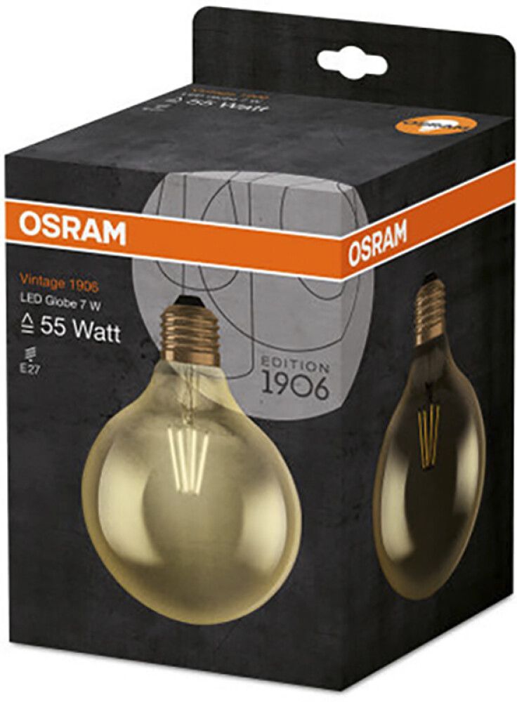 Led-Vintage Osram 1906 GLOBE 7W E27 2400K FIL GOLD 51
