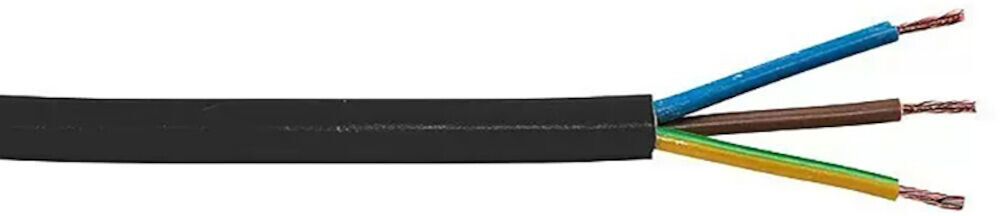 Kumikaapeli Kabelexpress H07RN-F 3 x 1,5 mm² musta (per metri)