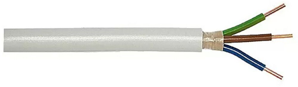 Asennuskaapeli Kabelexpress NYM-J 3x2,5 harmaa 20 m