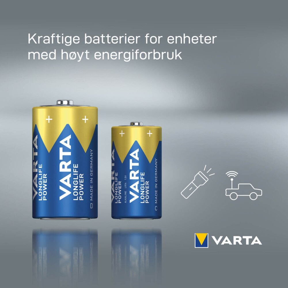 Paristo Varta Longlife Power D 2 kpl/pkt