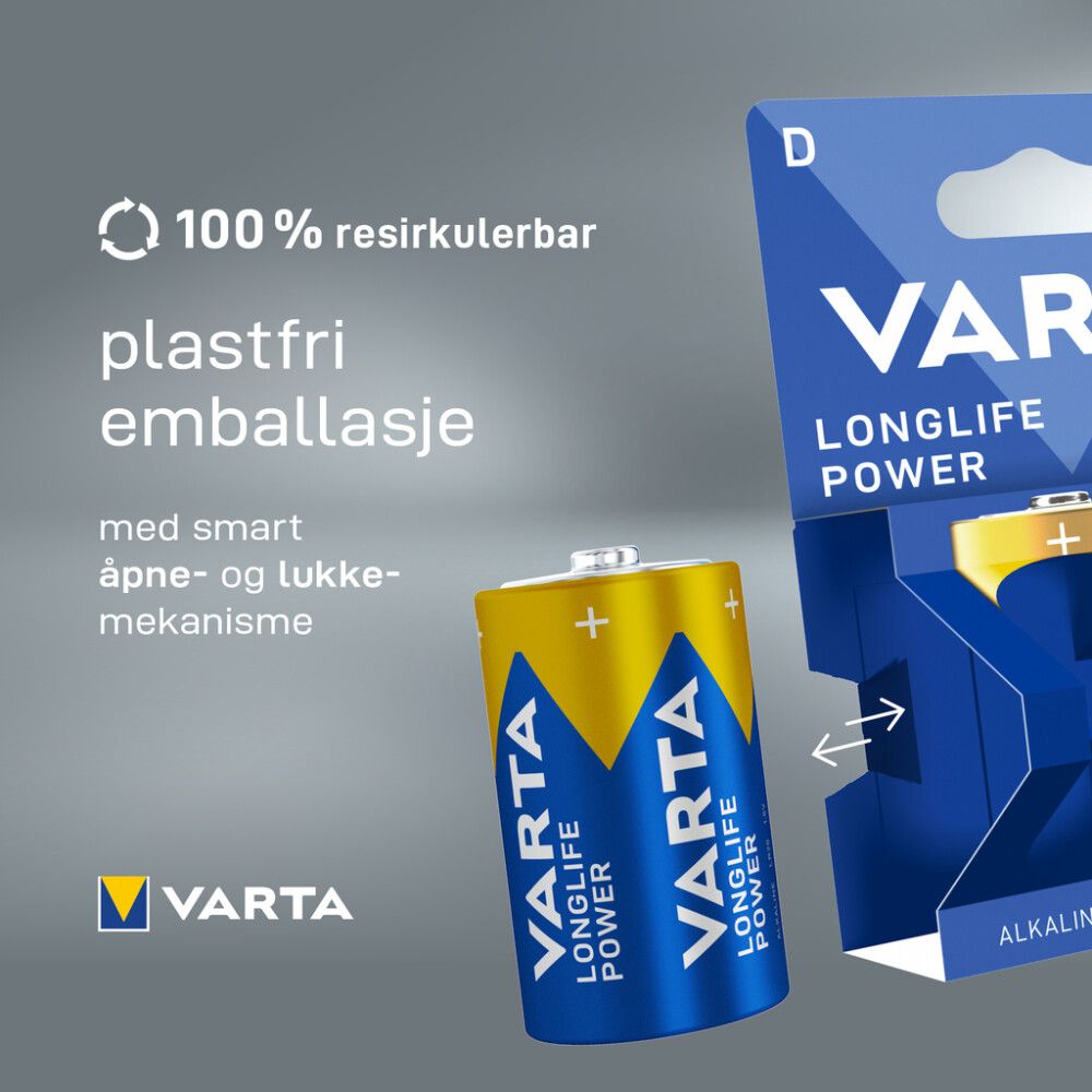 Paristo Varta Longlife Power D 2 kpl/pkt