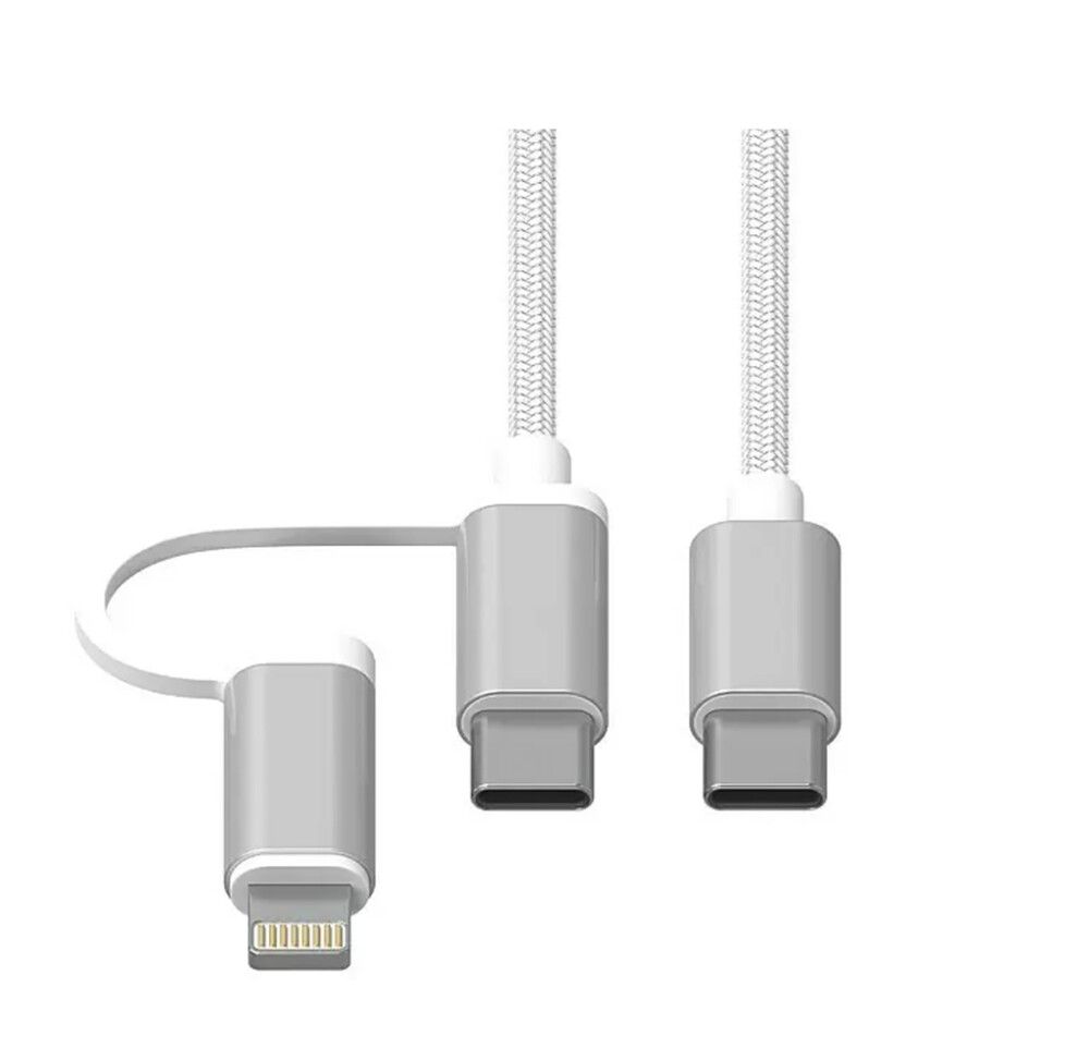 Lataussetti BAUHAUS 2in1 USB-C / Lightning