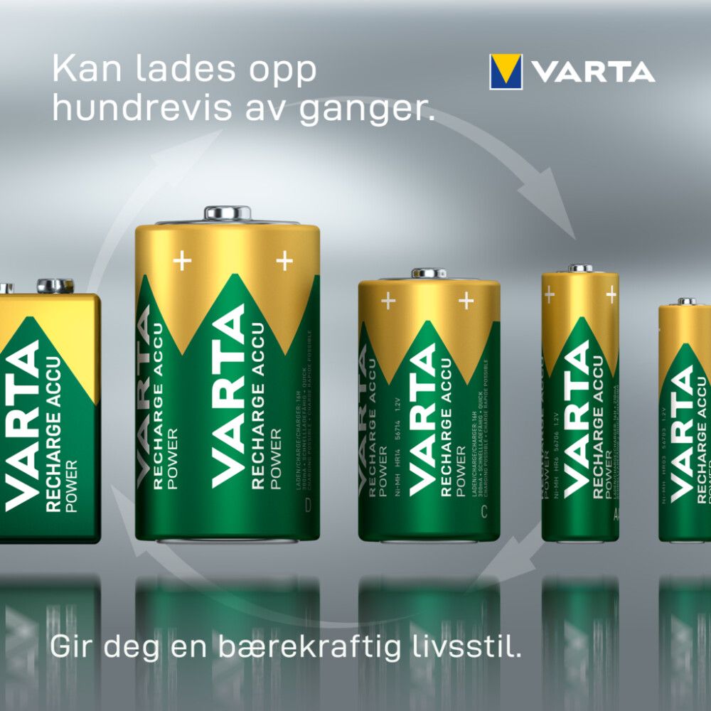 Akkuparisto Varta Recharge Accu Power 9V 200 mAh