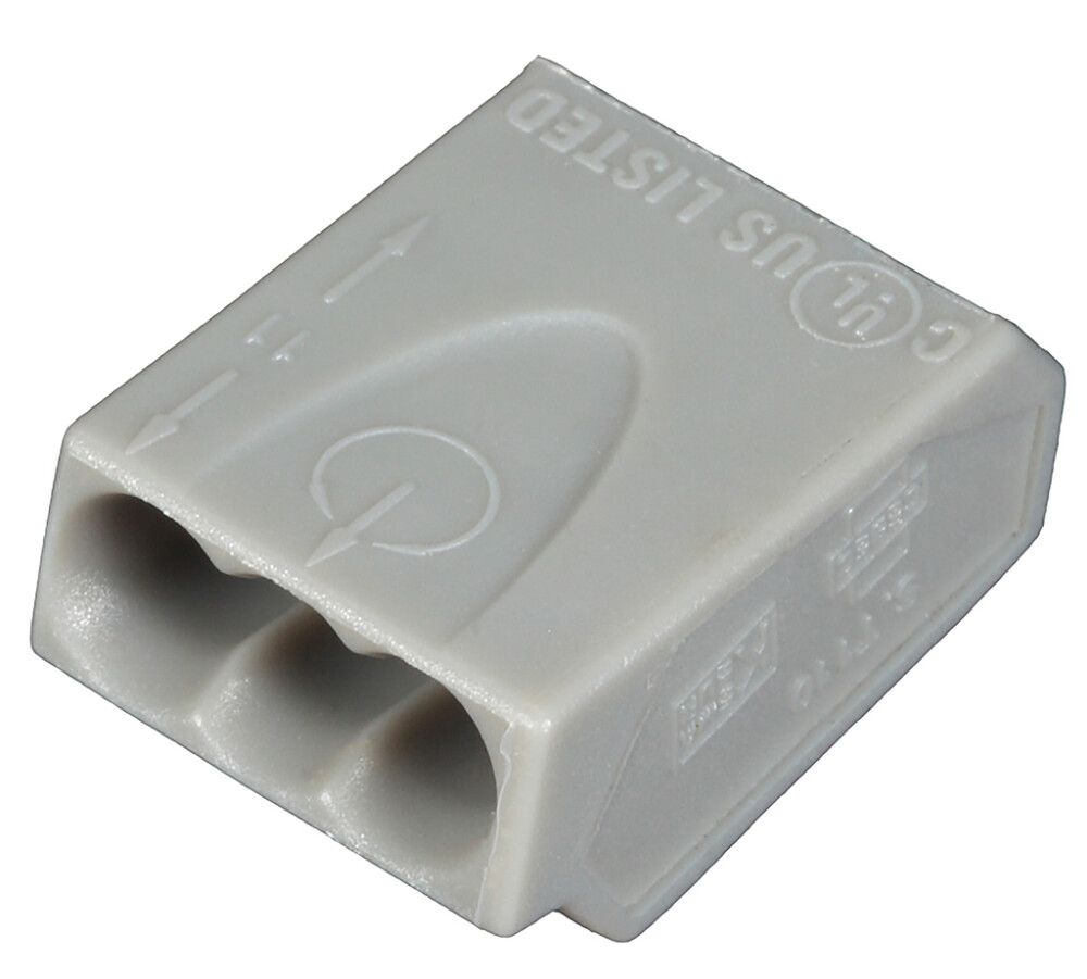 Rasialiitin Voltomat harmaa 3 x 2,5 mm² 50 kpl/pkt