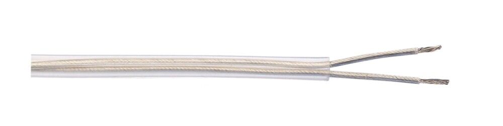 Muovikaapeli Kabelexpress Flex-tr 2 x 0,75 mm² läpinäkyvä 3 m