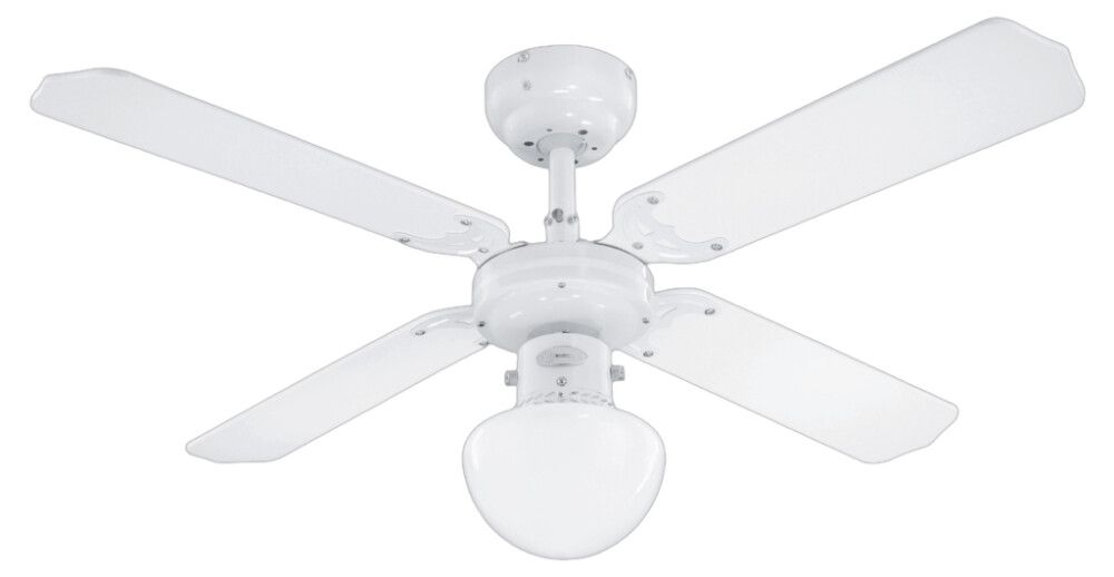 Kattotuuletinvalaisin Voltomat Air Bungonia valkoinen Ø 105 cm