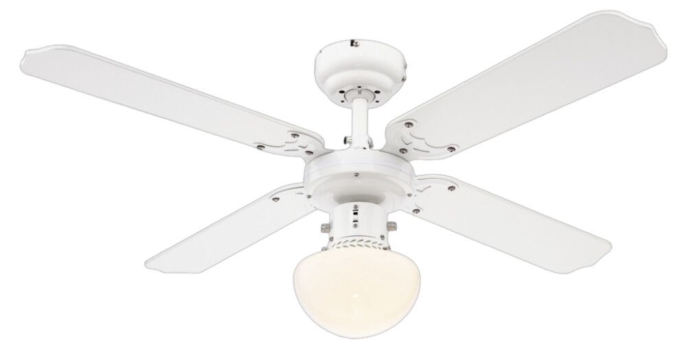 Kattotuuletinvalaisin Voltomat Air Bungonia valkoinen Ø 105 cm