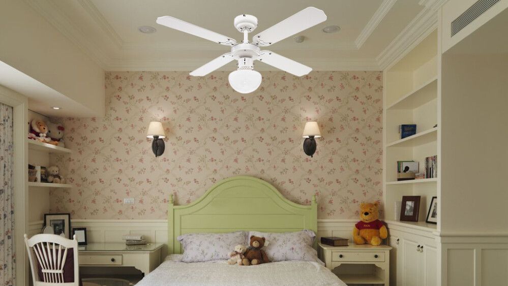 Kattotuuletinvalaisin Voltomat Air Bungonia valkoinen Ø 105 cm