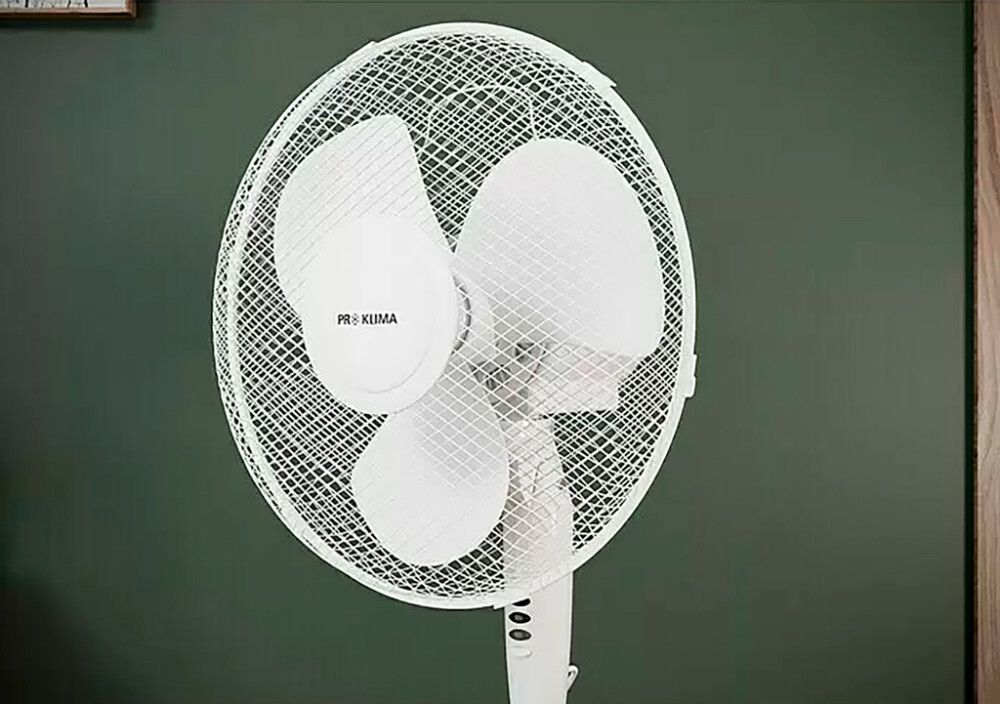 Lattiatuuletin Voltomat Air valkoinen Ø 40 x 125 cm