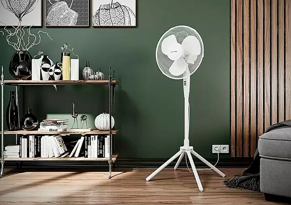 Lattiatuuletin Voltomat Air valkoinen Ø 40 x 125 cm