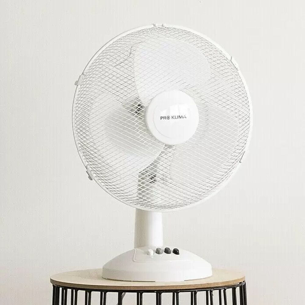 Pöytätuuletin Voltomat Air valkoinen Ø 30 cm