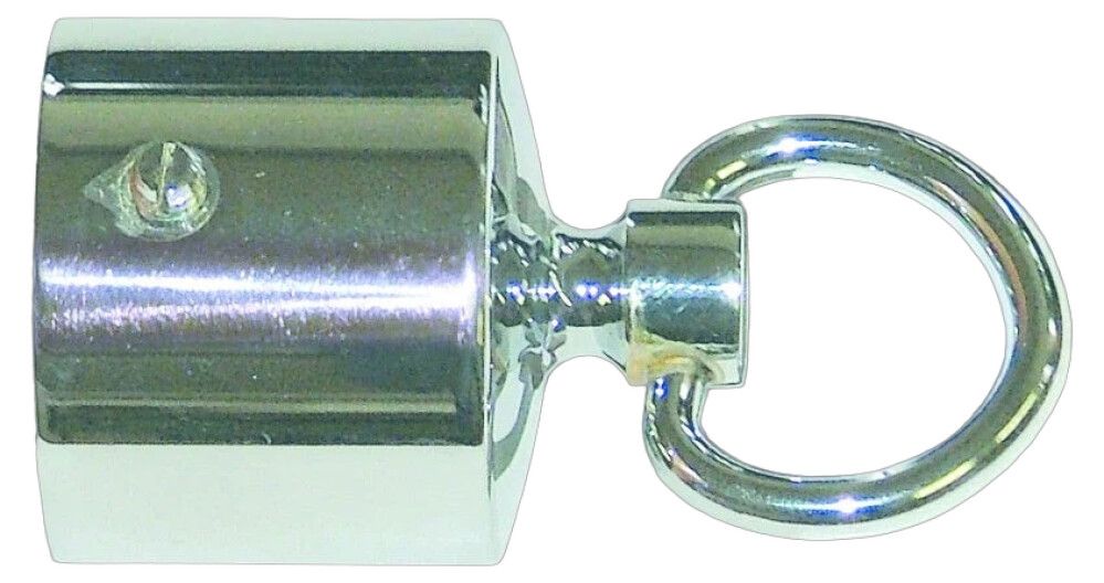 Päätehela Seilflechter renkaalla kromattu Ø 30 mm