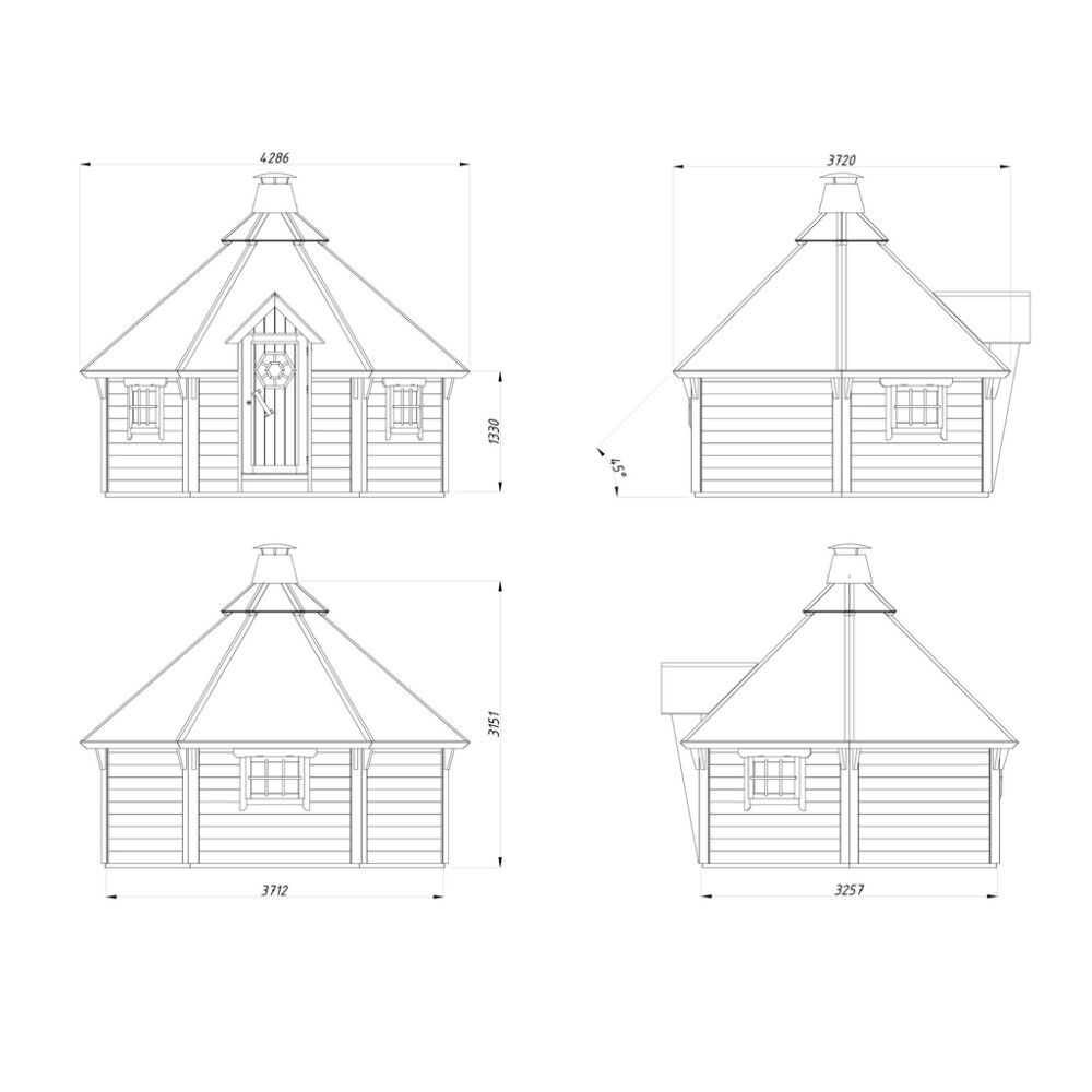Grillikota Palmako Eva 8,7 m²