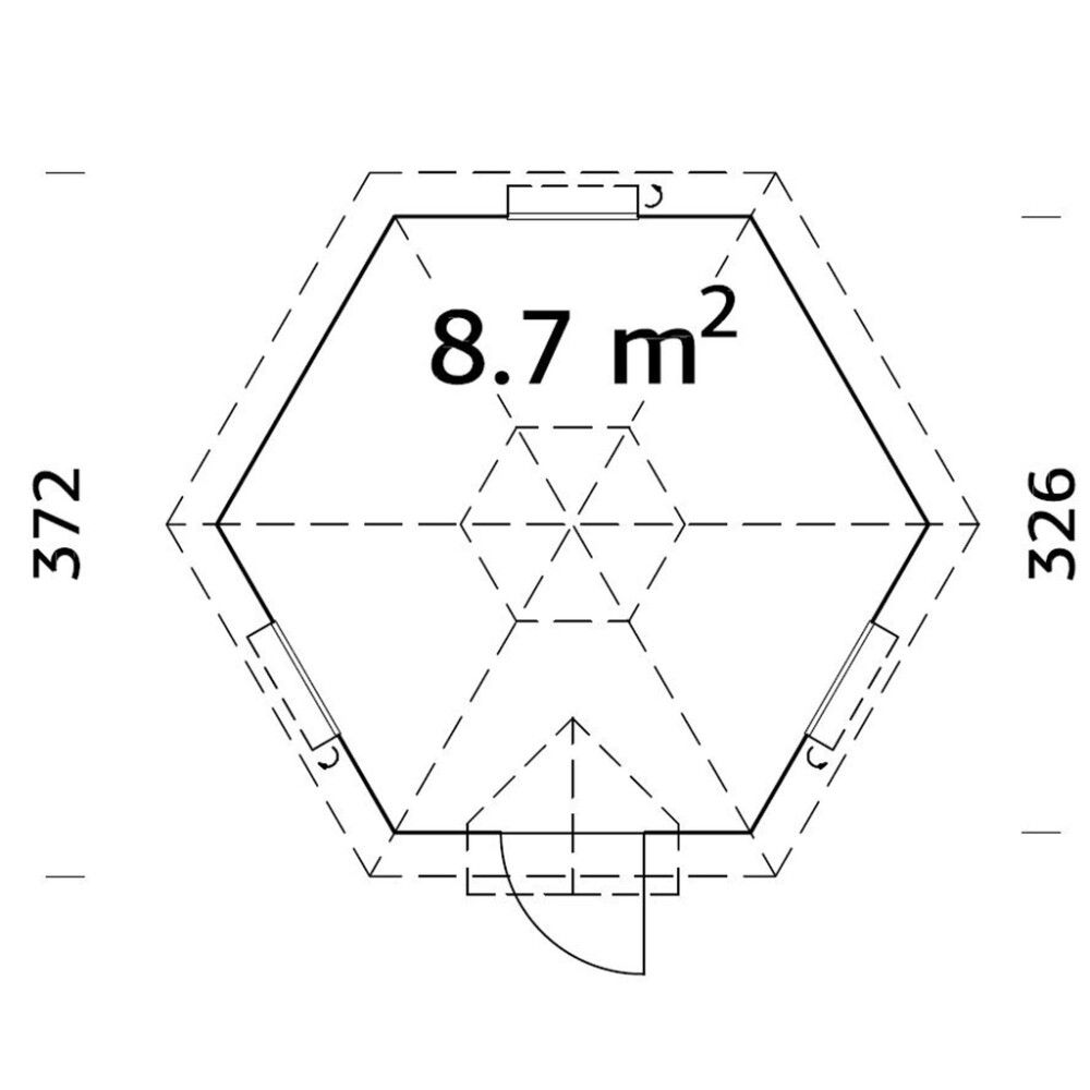 Grillikota Palmako Eva 8,7 m²