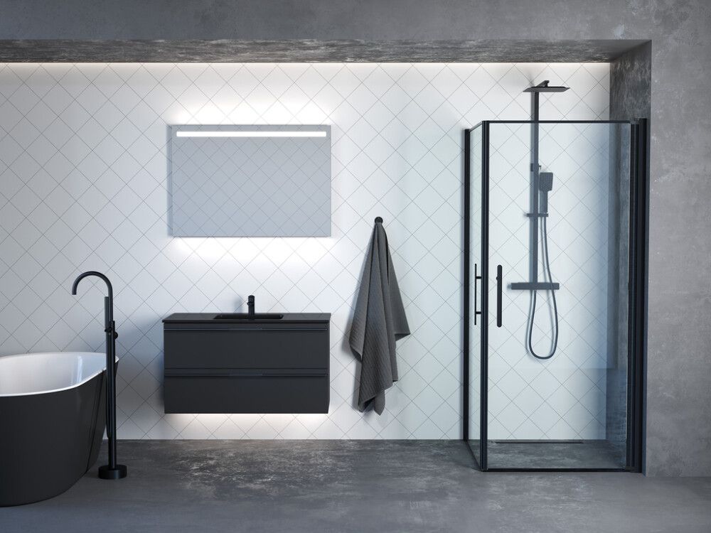 Suihkukokonaisuus Camargue Samsø Nexø Mattamusta