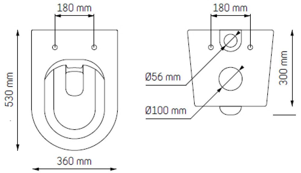 Seinä-WC Camargue Skärgård Vättern