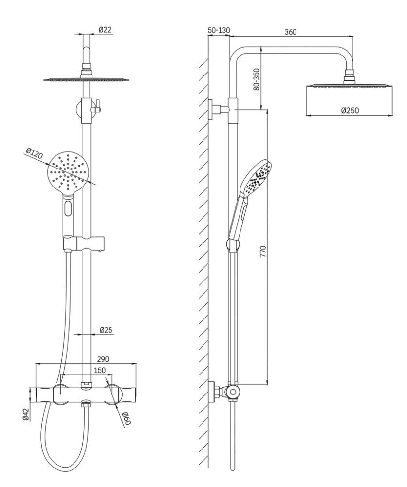 Suihkukokonaisuus Camargue Samsø Dueodde Kromi