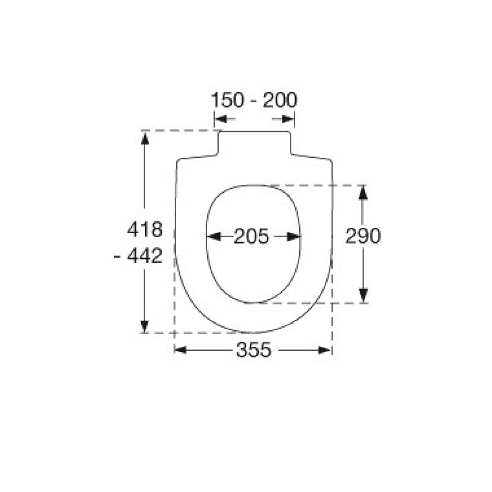 WC-istuinkansi Pressalit Basis Norden Valkoinen
