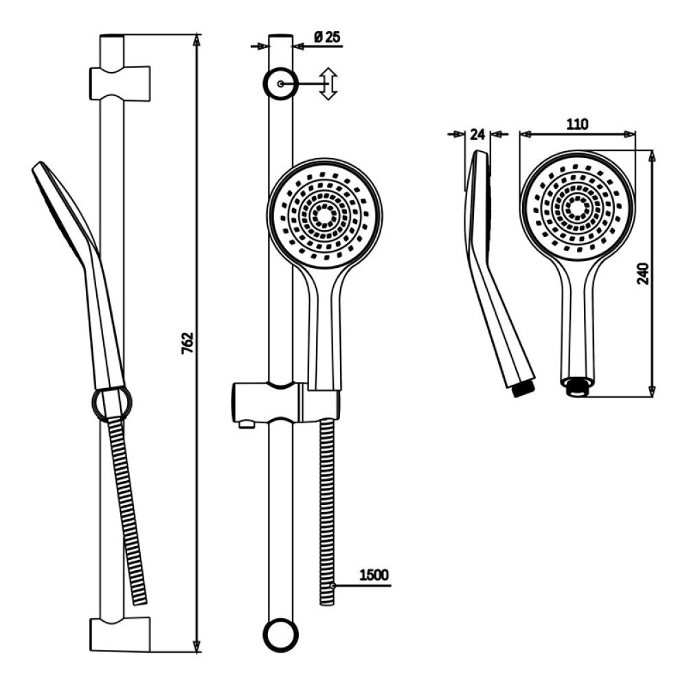 Käsisuihkusetti Camargue Samsø Skagen
