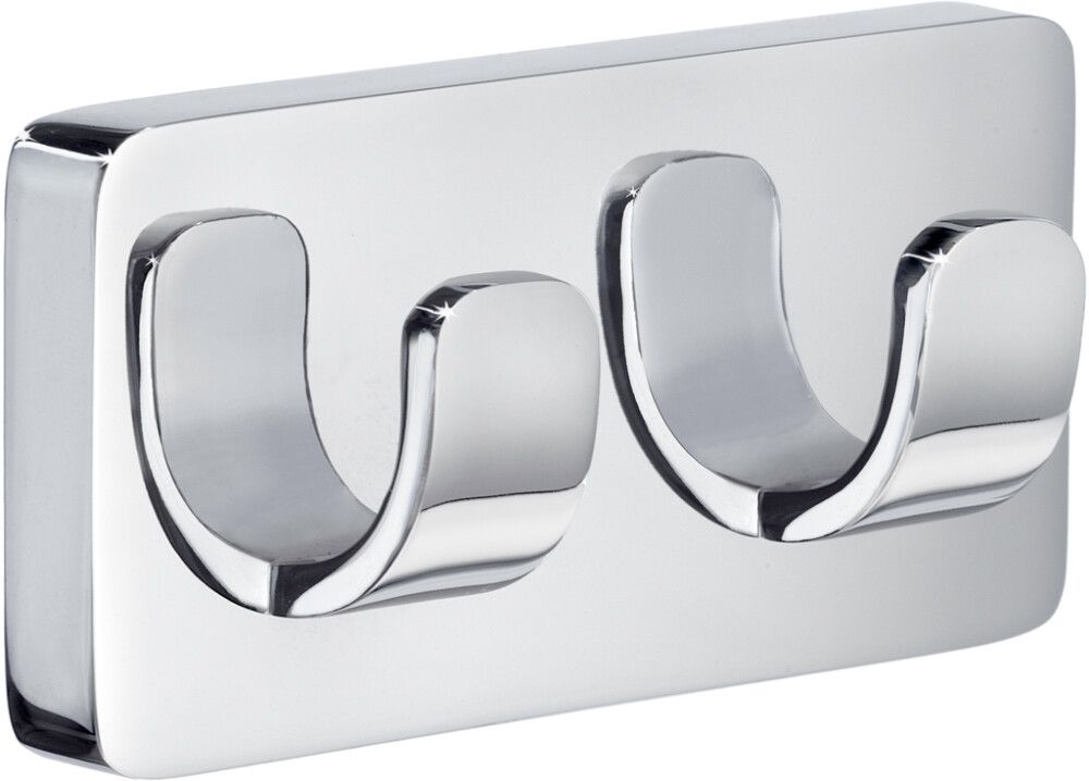 Kaksoispyyhekoukku Smedbo Ice Kromi OK356