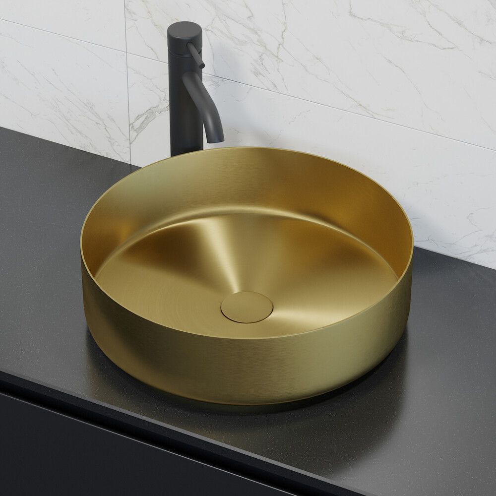 Pesuallas Lidingö Pyöreä Messinki