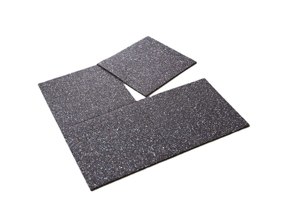 Kumimatto musta 60 x 60 cm