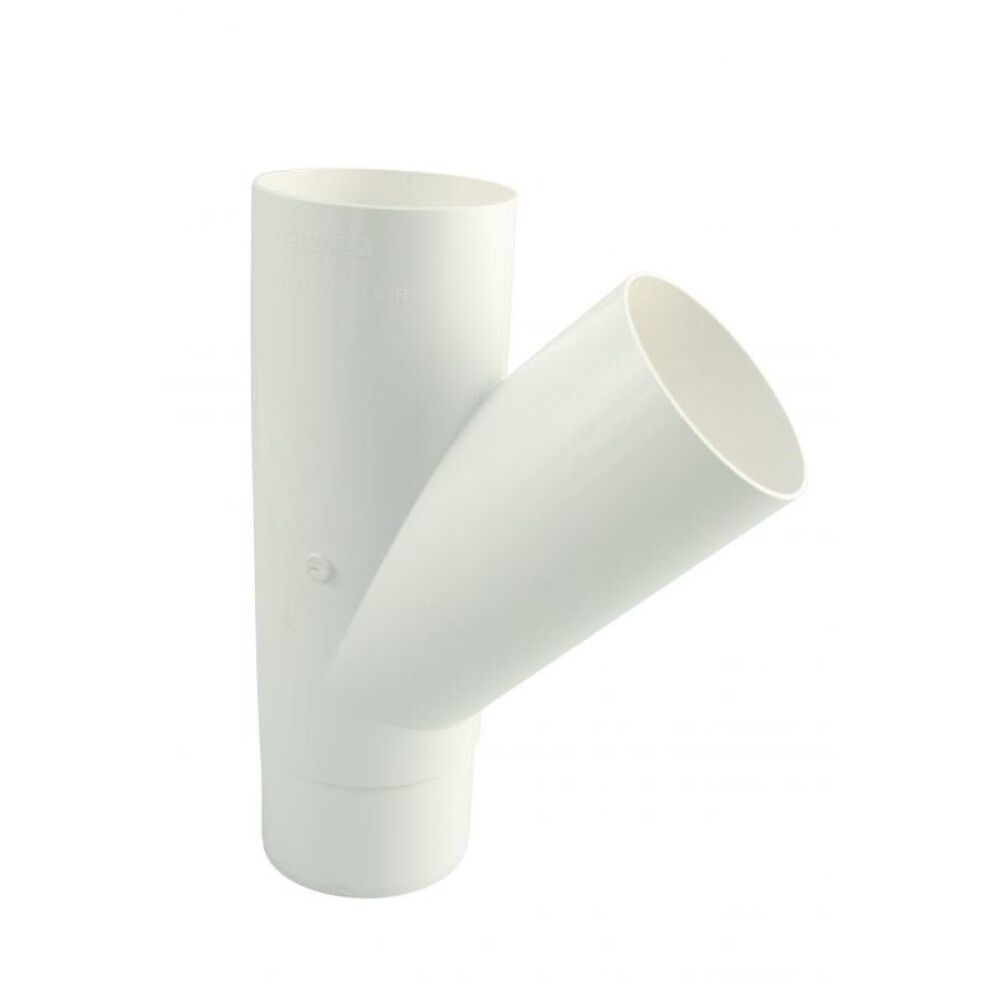 Haaraputki 45° Marley DN 75/75 valkoinen