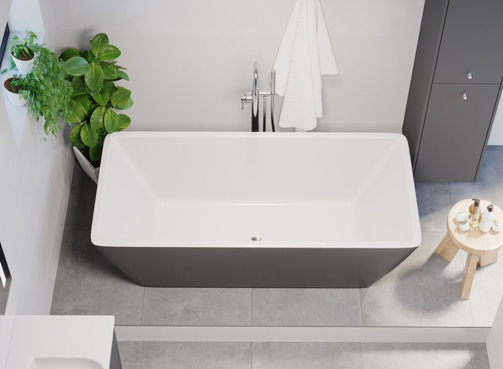 Kylpyamme Camargue Marstrand Valkoinen/harmaa