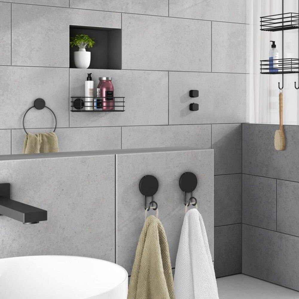 Suihkukori Beslagsboden Tarrakiinnitys Musta BB1200