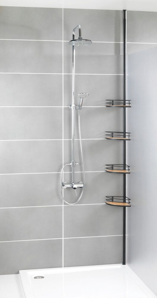 Suihkukulmahylly Dolcedo bambu