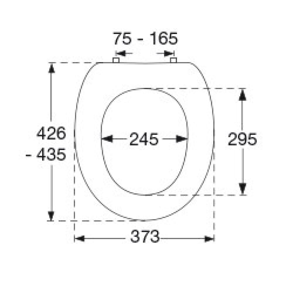 WC-istuinkansi Pressalit Basis Valkoinen Soft Close