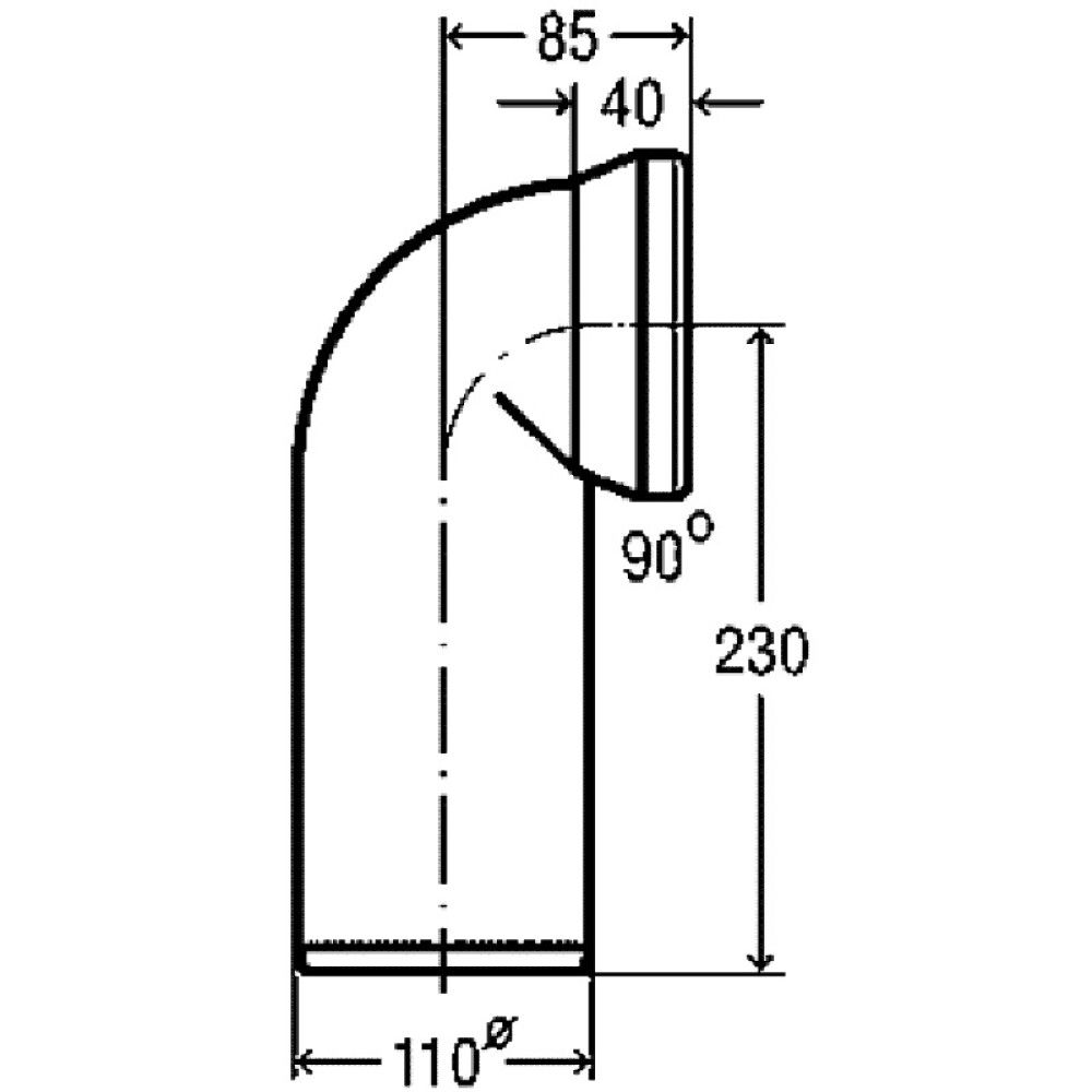 WC-yhdysputki 110 mm, 90 °, Q-lukko