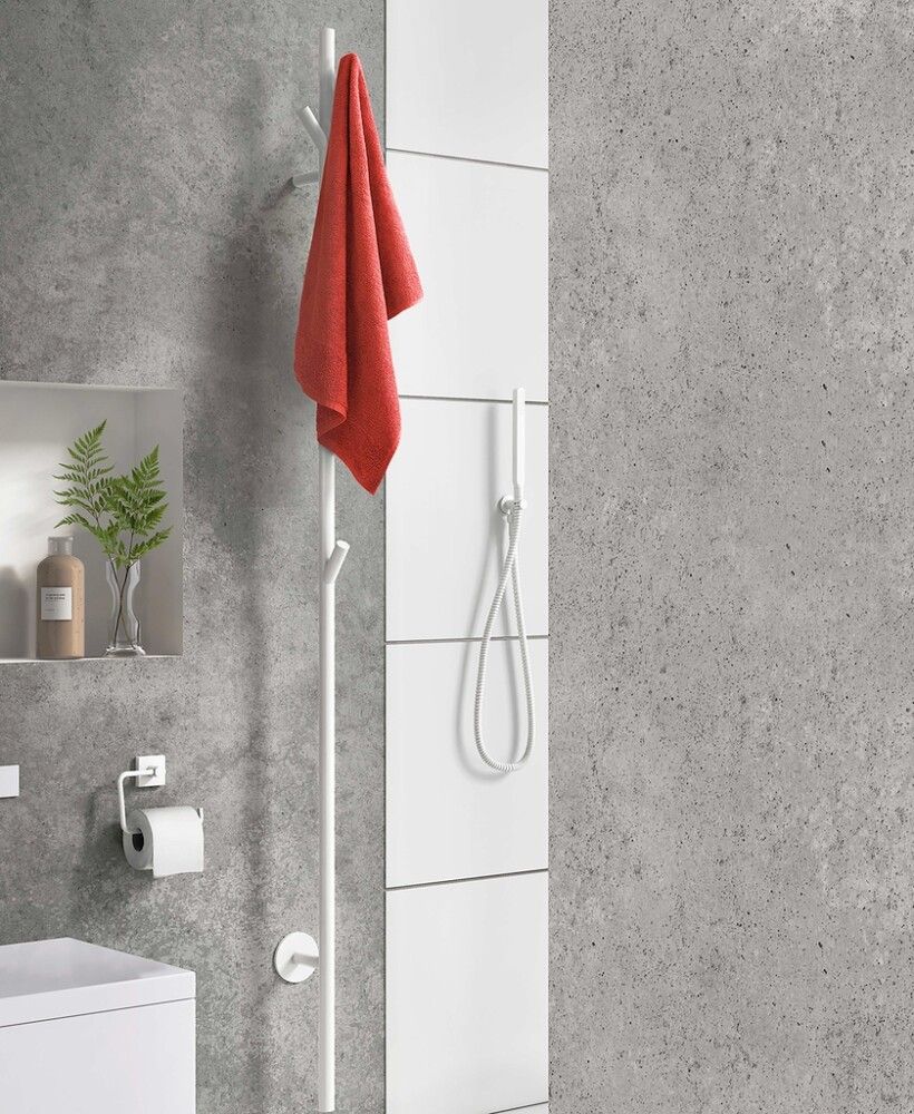 Pyyhekuivain Smedbo Dry FX710 Mattavalkoinen RST 107 x 80 x 1720 mm