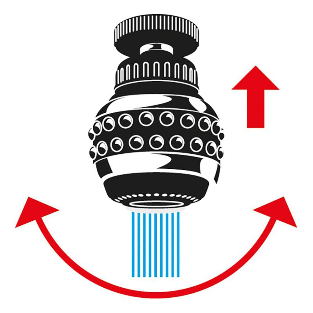 Aeraattori, Vettä säästävä, Musta/Kromi