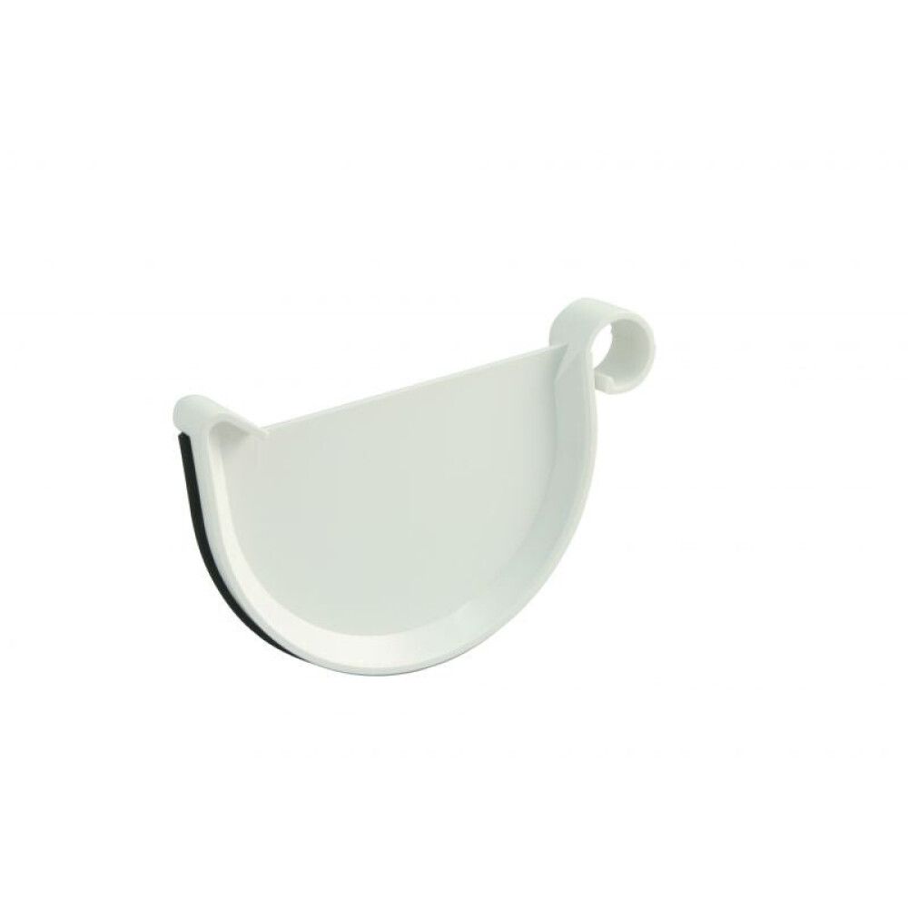 Räystäskourun päätykappale Marley 100 mm valkoinen