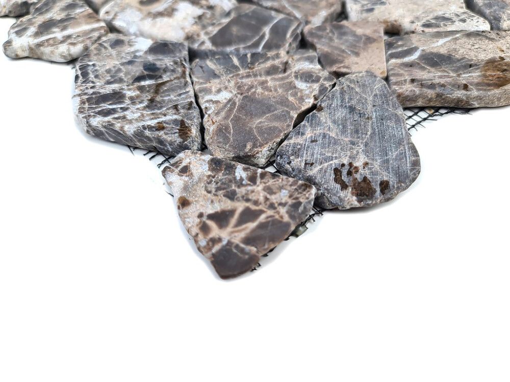 Luonnonkivimosaiikki Fliesen Ciot ruskea 30,5 x 30,5 cm