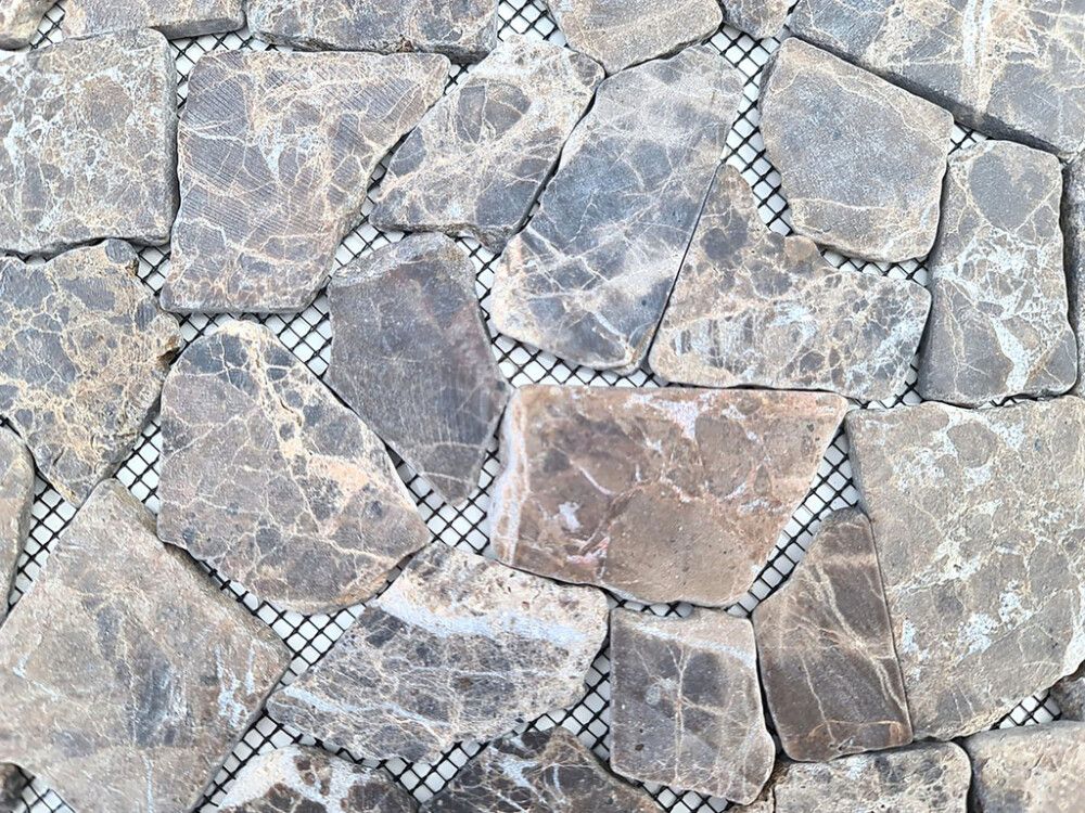 Luonnonkivimosaiikki Fliesen Ciot ruskea 30,5 x 30,5 cm