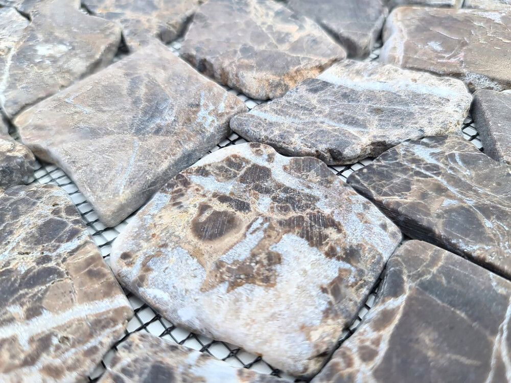 Luonnonkivimosaiikki Fliesen Ciot ruskea 30,5 x 30,5 cm