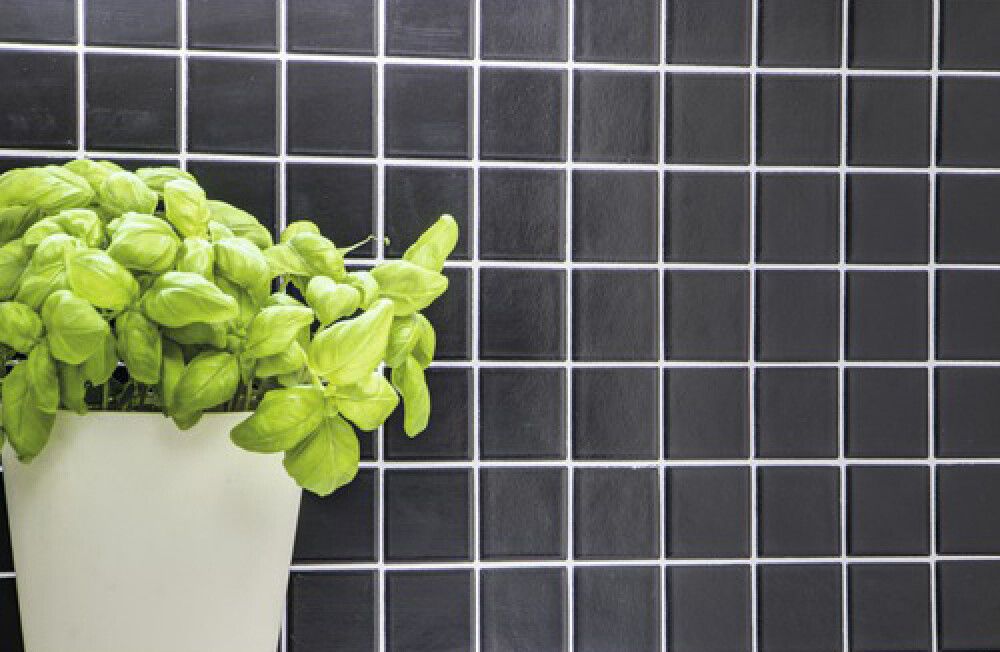 Mosaiikki Square matta musta