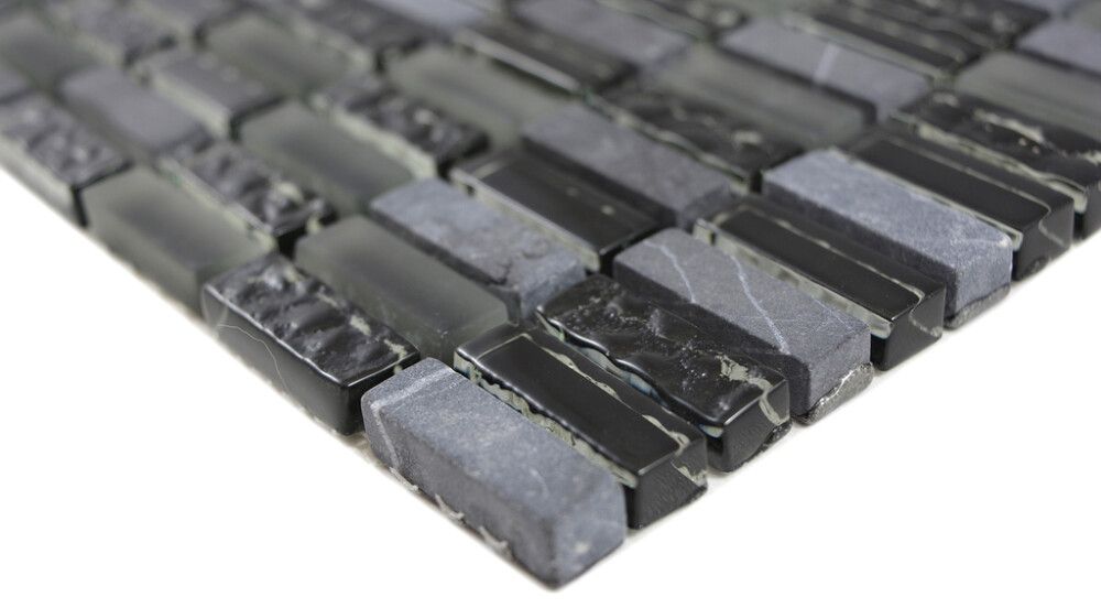 Mosaiikki Crystal Mix Harmaa/Musta 31,3 x 31,8 cm