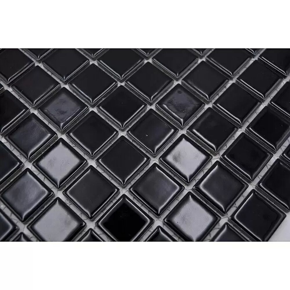 Mosaiikki Square Kiiltävä Musta