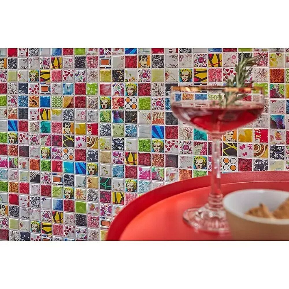 Mosaiikki Quadrat Mix CG STAR Monivärinen 30 x 30 cm