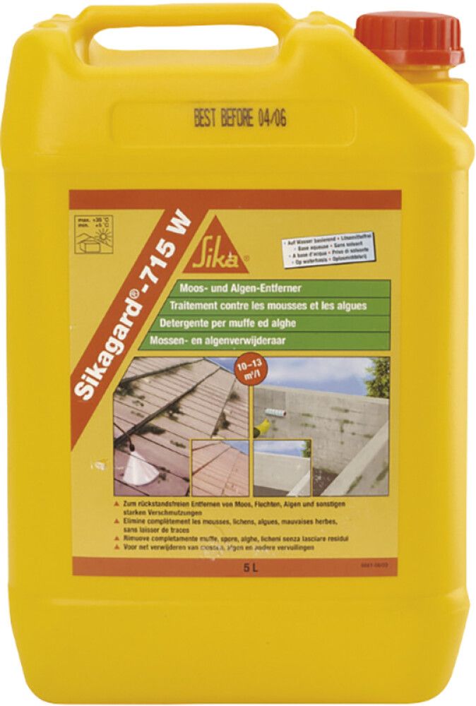 Sammaleenpoistoaine Sikagard 715 W 5 l