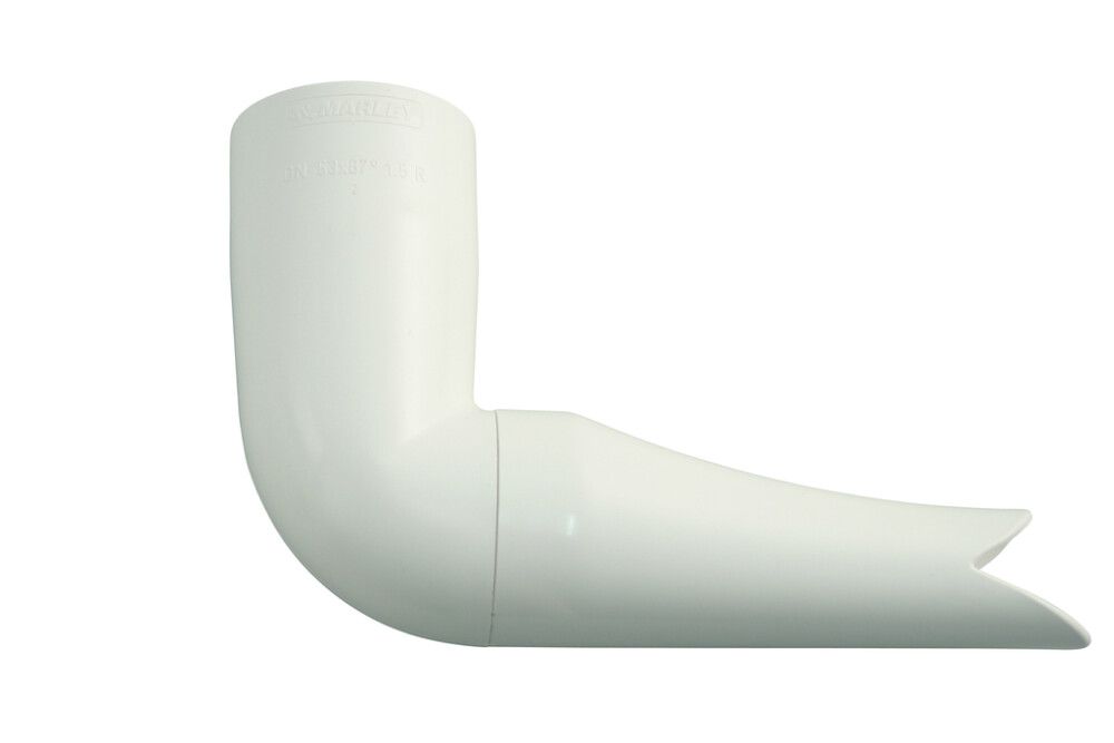 Veden ulosheittokappale Marley DN 53 valkoinen