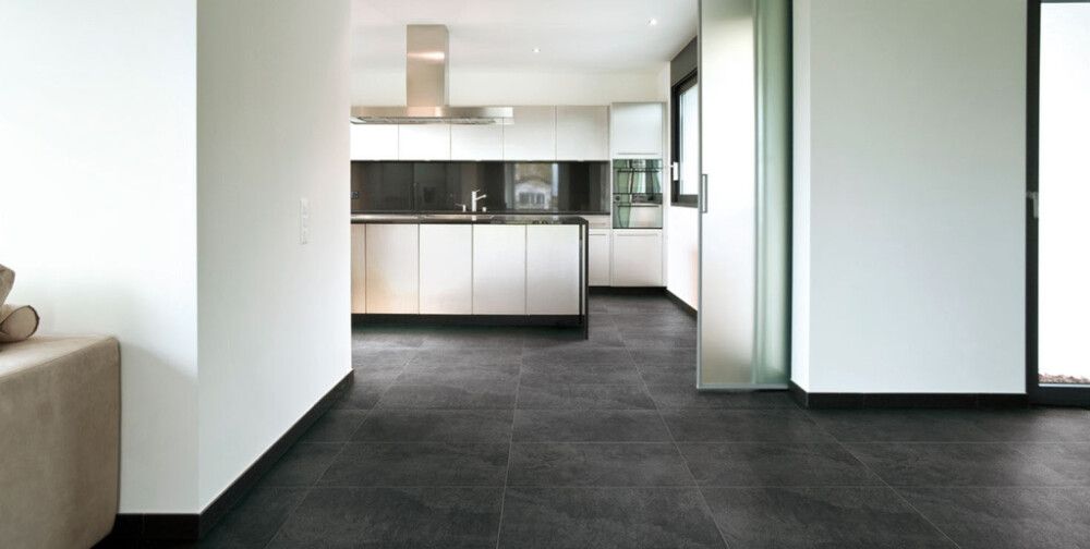 Seinä-/lattialaatta Gran Sasso musta 30 x 60 cm