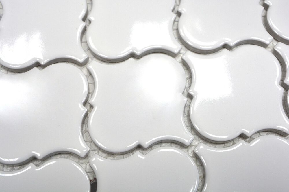 Mosaiikki Florentine Valkoinen Kiiltävä