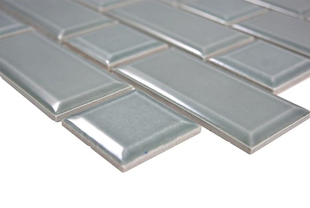 Mosaiikkilaatta Fliesen Metro Uni vihertävä 29,4 x 29,1 cm